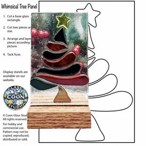 Nyckfull julgranspanel – Mönster av smält glas PDF