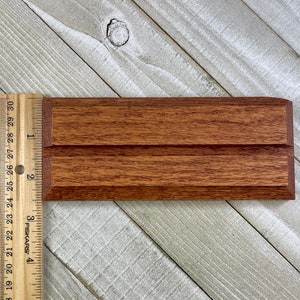 6 Inch Oak Wood Display Stand: Fused and Stained Glass Art Holder afbeelding 8