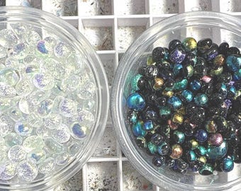 Prettiest Dichro Dots 96 coe for fusing-1 ounce-Cheap  US shipping!