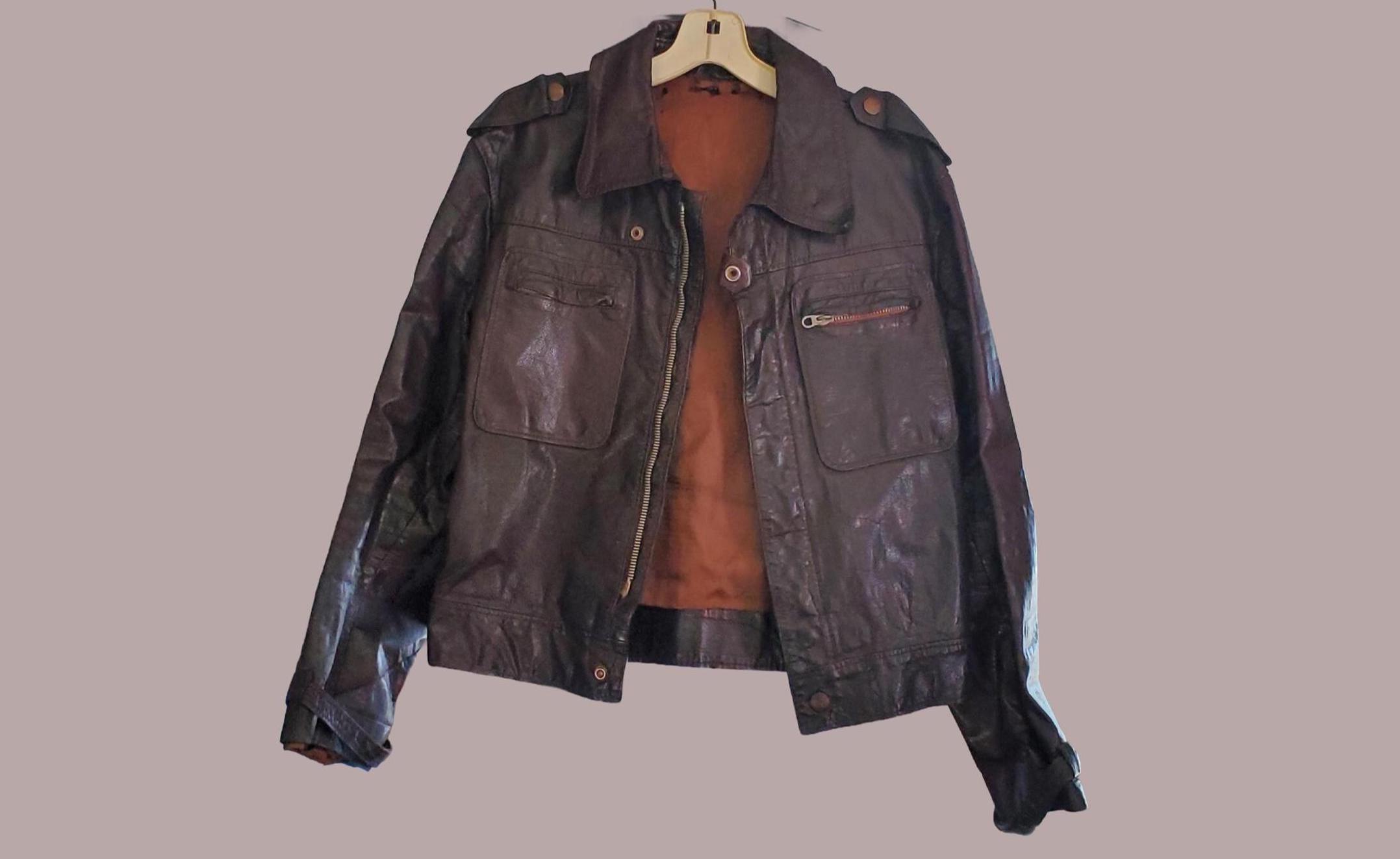 Vintage German Leather Motorcycle Jacket - Etsy