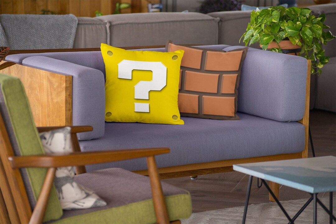 Video Game Pillow, Gamer Gift, Video Game Decor, Gaming Pillow, Retro