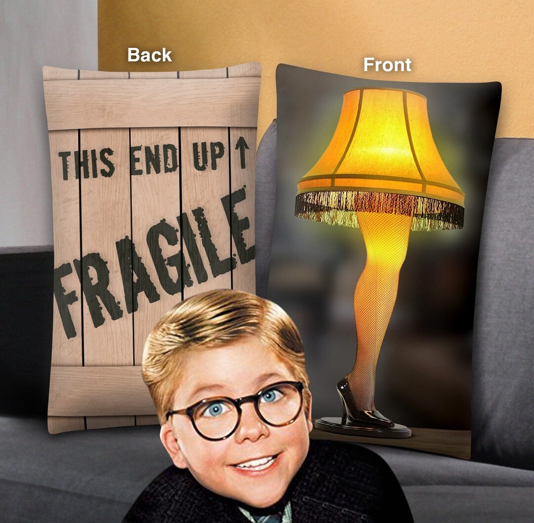 Christmas Story Pillow, Christmas Story Leg Lamp, Christmas Decor, Christmas Pillow, Christmas