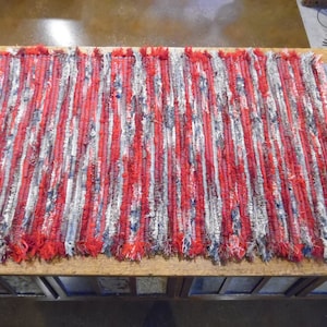 Handwoven Rug made from wool Selvedges, Washable, Durable, Reversible, Thick, Luxurious, Shaggy, Frizzy, Bath Mat, Accent