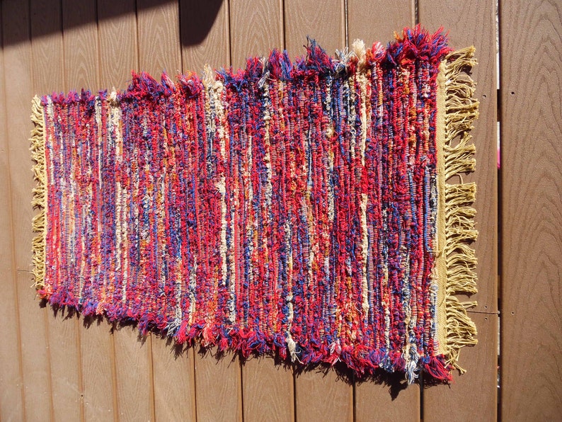 Handwoven Rug Made on 100 Yr Old Loom Gorgeous Wool - Etsy