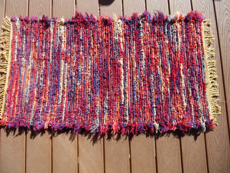 Handwoven Rug Made on 100 Yr Old Loom Gorgeous Wool - Etsy