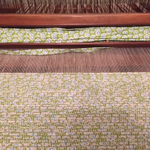 Handwoven Rug made on 100 year old Loom, Whimsical Colorful Durable Reversible Washable