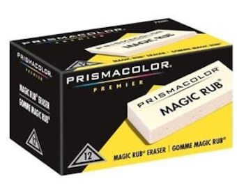 12 Magic Rub Erasers by Prismacolor Premier | Vinyl Eraser, India Ink Eraser, Drafting Eraser