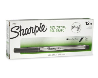 12 Sharpie Pen - Black Fine Point Pens | Calligraphy Pen, Sharpie Pens, Art Pens, Drawing Pen, Markers, Permanent, Planner Pens, Sharpies