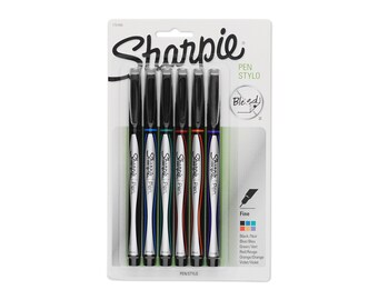 6 Sharpie Pen - Color Fine Point Pens | Calligraphy Pen, Color Pens, Sharpies, Colored Pens, Art Pens, Sharpie Pens, Fine Tip, Permanent