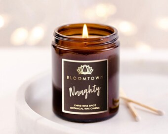 Naughty & Nice Christmas Candles - Bloomtown, Palm Oil-Free, Vegan