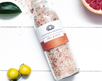 Pink Himalayan Salt Soak - The Grove - Blood Orange & Pink Grapefruit