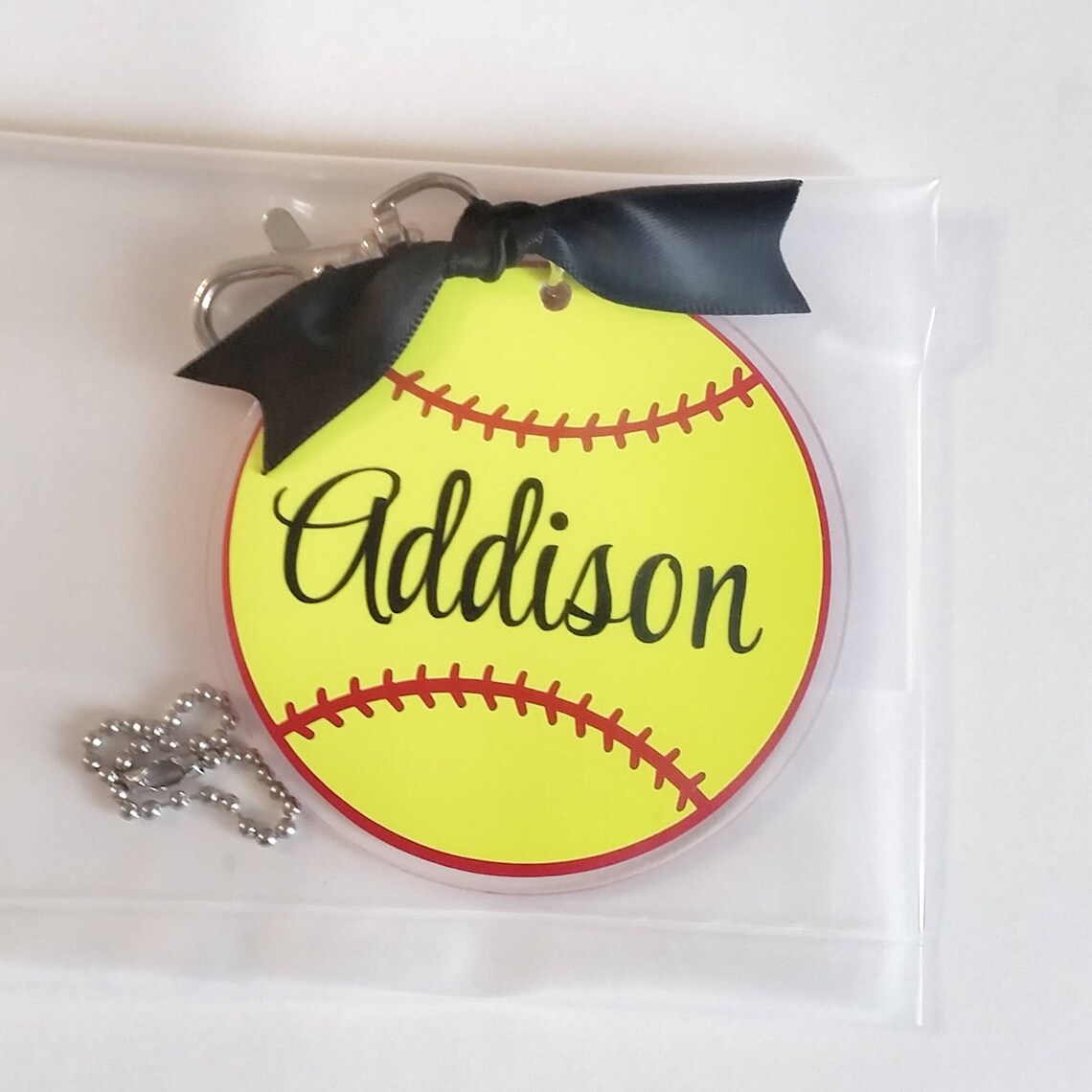 Softball Bag Tag Personalized Bag Tag Backpack Tag Gym Etsy
