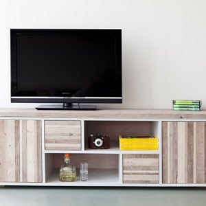 No.7 - Television cabinet/ media station /low dresser featuring rustic reclaimed wood elements