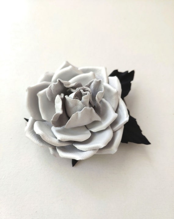 white rose for hair