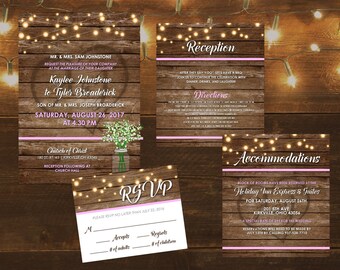 Custom Rustic Lights Wedding Suite