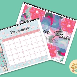 Pretty in Pink Illustrated Calendar