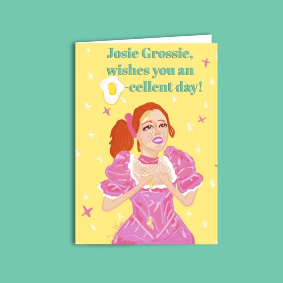 Josie Grossie Thinking of You Greeting Card Etsy