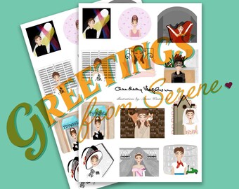 Audrey Hepburn Mini Sticker Sheets