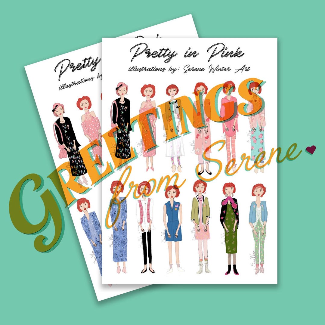 Pretty in Pink Mini Sticker Sheets - Andie Edition - Etsy