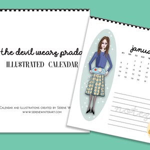 The Devil Wears Prada Illustrated Calendar
