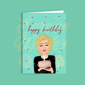 Marilyn Monroe Birthday Greeting Card