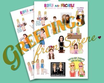 Mini fogli di adesivi Romy e Michele