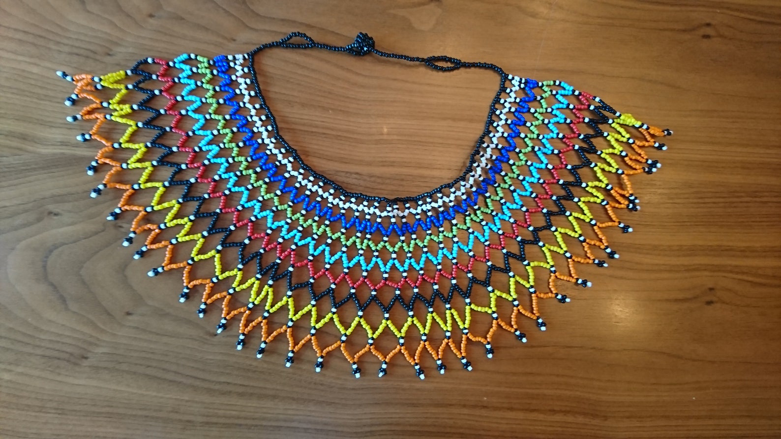 Bright South African Beaded Necklace - Etsy
