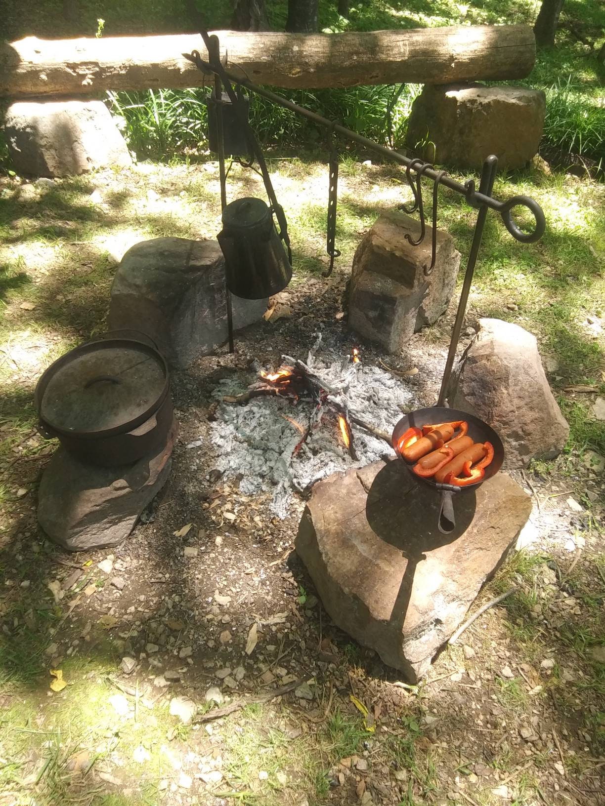 Ten piece campfire cooking set . Crossbar/tripod convertible | Etsy