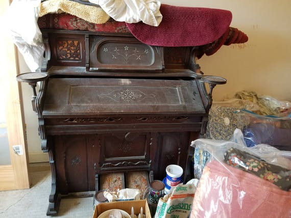 Antique Story Clark Pump Organ With Original Stool Etsy