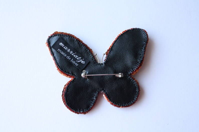 brown brooch butterfly brooch brown butterfly,