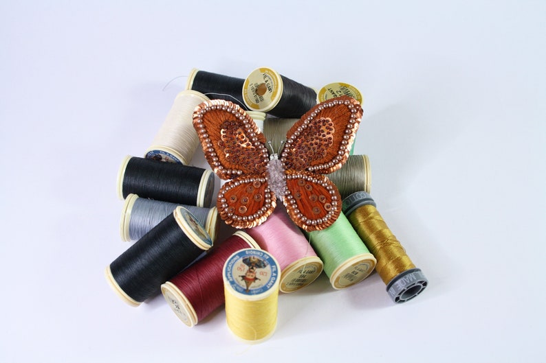 brown brooch butterfly brooch brown butterfly,
