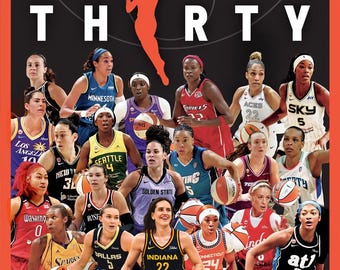 WNBA Thirty Poster with Indiana Fever Basketball star Caitlin Clark 16"x24"