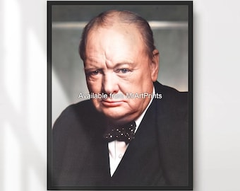 1929 WINSTON CHURCHILL & Charlie Chaplin COLORIZED Photo - Etsy 日本