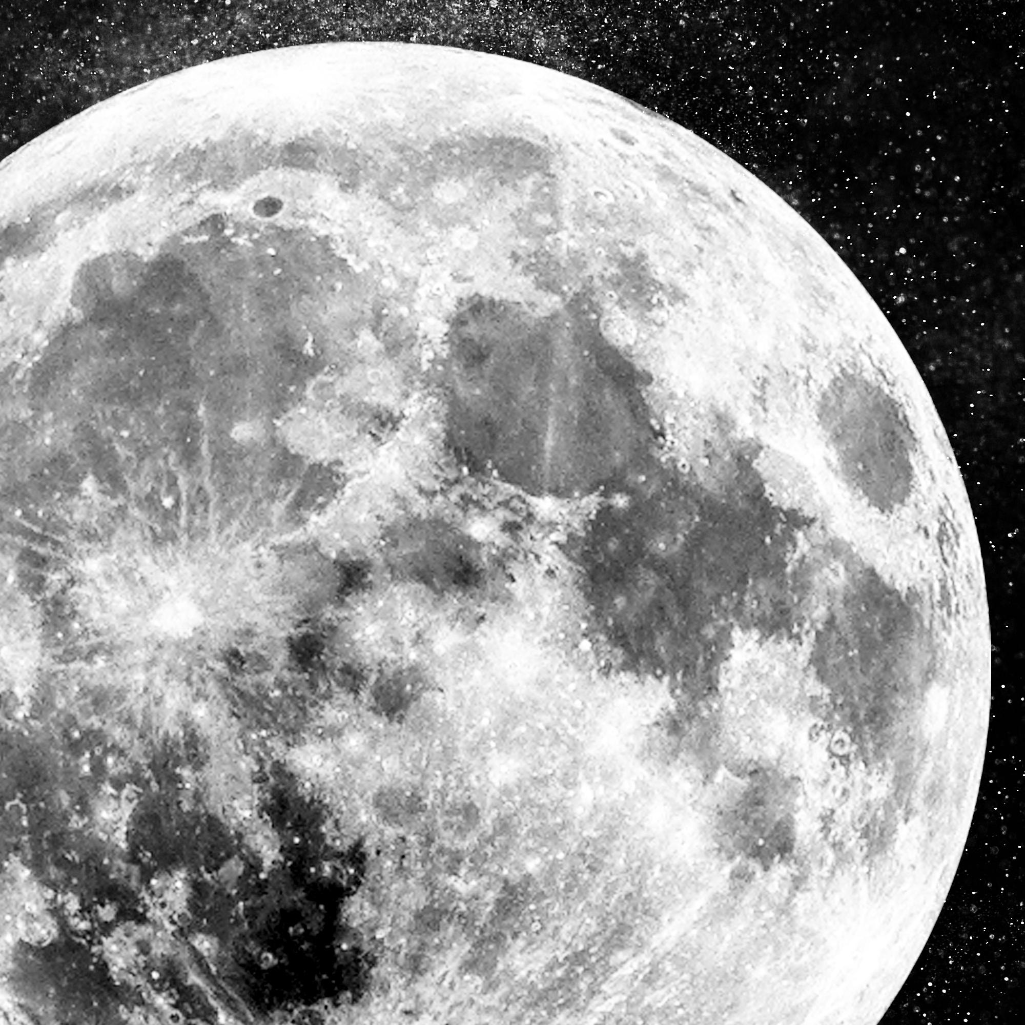 Moon Astronomy Outer Space Art Print Poster Wall Picture A4 A3 A2 A1 ...