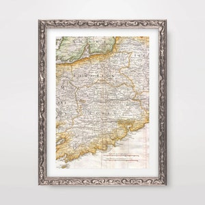 CORK Map ART PRINT Ireland Vintage Antique Irish County Wall Picture Poster Home Decor A4 A3 A2 (10 Sizes)