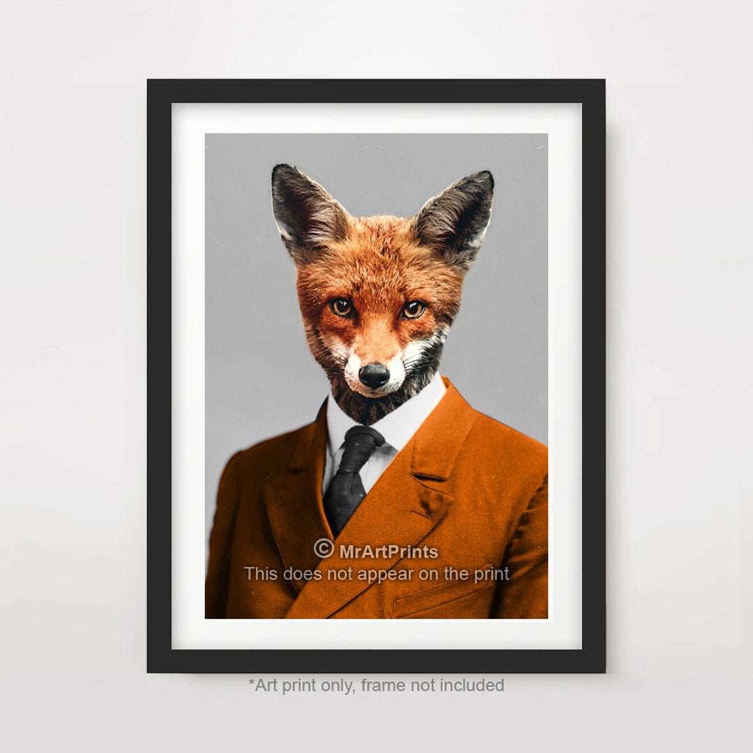 Buy Fox as a Person Quirky Portrait ART PRINT Poster Wall Picture Online in India - Etsy Buy Fox as a Person Quirky Portrait ART PRINT Poster Wall Picture Online in India - Etsy