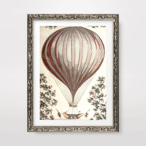Luftschiff Heißluftballon STEAMPUNK Kunstdruck Poster Wand Bild Home Decor Interior Design Kunstwerk A4 A3 A2 (10 Größen)