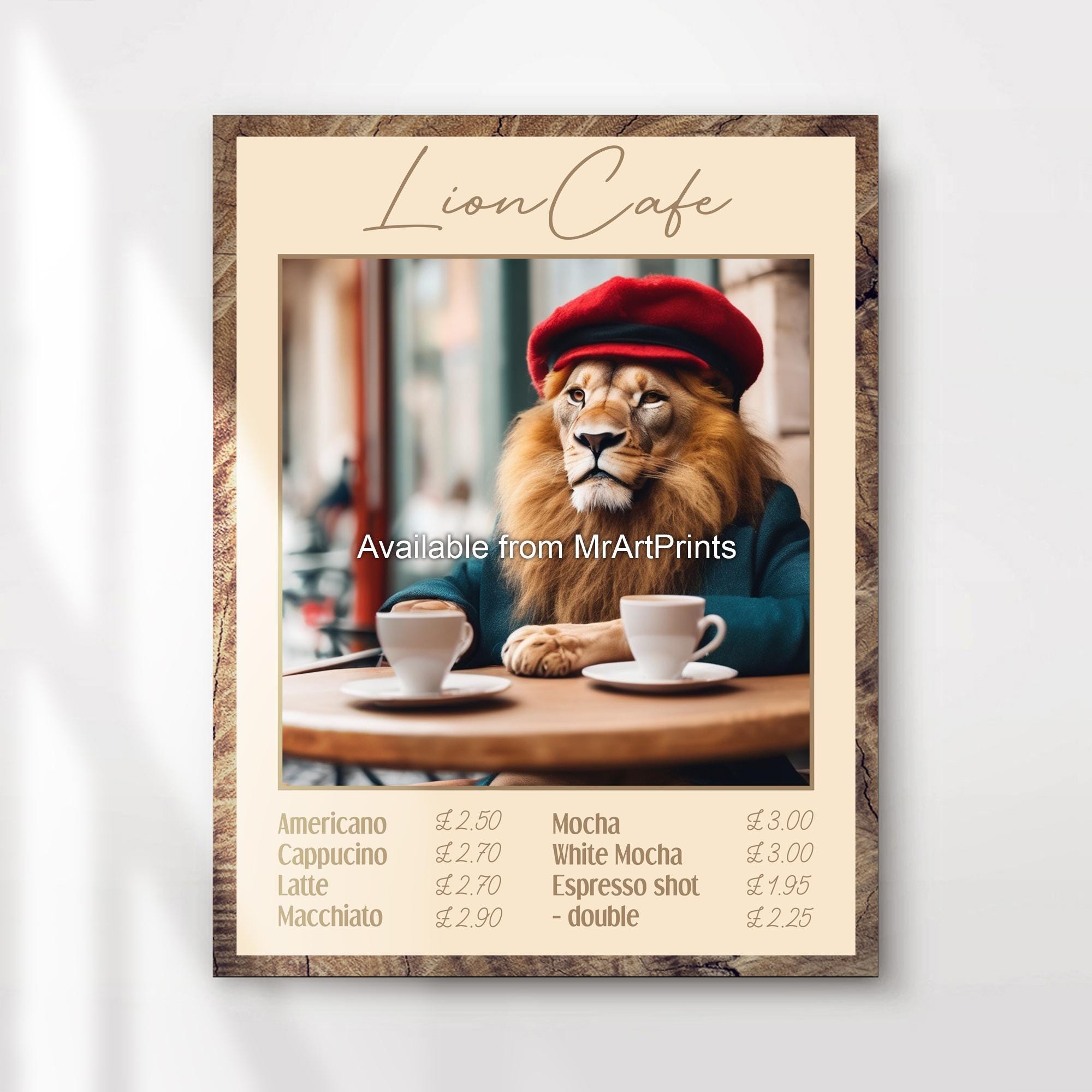 Lion Coffee Posters - Etsy
