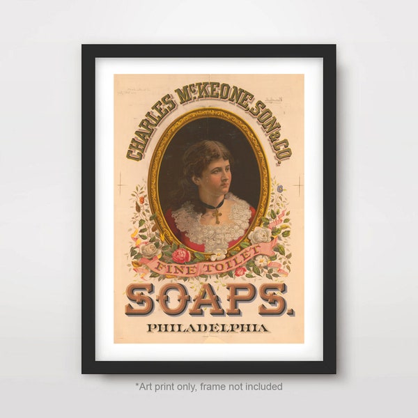 Victorian Bath Vintage Soaps Advert Advertising BATHROOM ART PRINT Poster Wall Picture Home Decor Artwork A4 A3 A2 (10 Sizes)