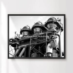 Black White Factory Mechanical Industrial Style Decor Art Print Poster Wall Picture A4 A3 A2 A1 Small Big Large PRINTED ANY SIZE
