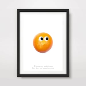 Bonita cocina fruta naranja ARTE IMPRESIÓN cartel comedor comedor pared imagen brillante colorido colorido decoración del hogar A4 A3 A2 (10 tamaños)