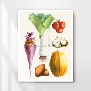 Vegetables Kitchen Art Wall Picture Poster Print Rustic Country Decor Veggie Lover Vegan Vegetarian A4 A3 A2 A1 PRINTED ANY SIZE