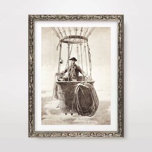 Luftschiff Heißluftballon STEAMPUNK Kunstdruck Poster Wand Bild Home Decor Interior Design Kunstwerk A4 A3 A2 (10 Größen)