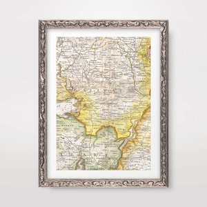 GALWAY Map ART PRINT Ireland Vintage Antique Irish County Wall Picture Poster Home Decor A4 A3 A2 (10 Sizes)