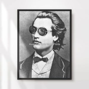 Steampunk Portrait Art Print Wall Picture Poster Vintage Mechanical Victorian Clockwork Black and White Decor A4 A3 A2 A1 PRINTED ANY SIZE