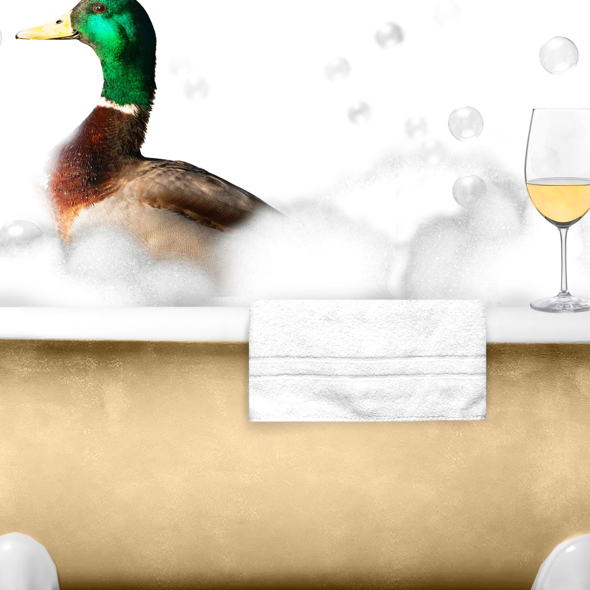 Duck Bubble Bath Art Print – Funny Bathroom Animal Poster - Etsy