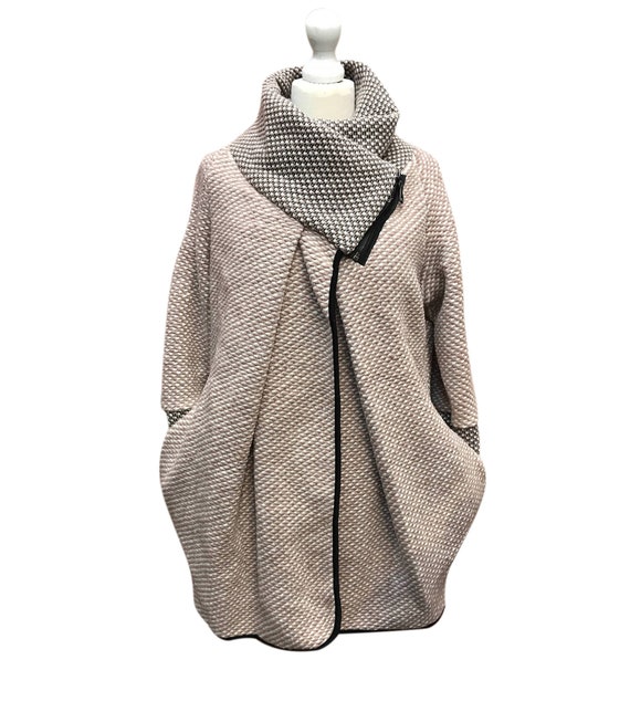 Olive Green Colour Wool Mix Cocoon 