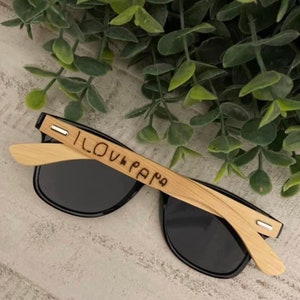 Personalized bamboo sunglasses