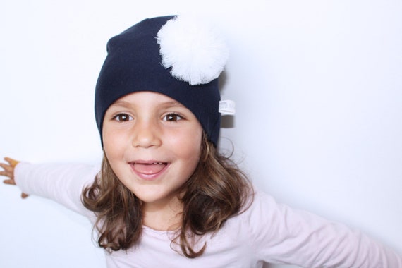 baby girl winter hat with bow