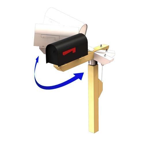 Protection De Boîte Aux Lettres SlopBuster – Acier Brun Anti-neige Et Anti-choc